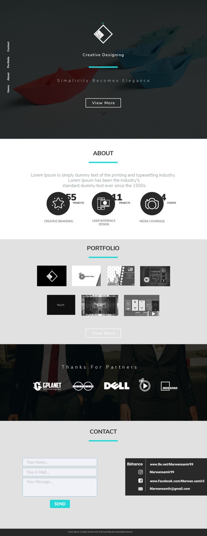 Simple Portfolio Web