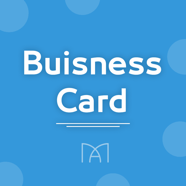 Buisness Card لأعضاء جمعية خيرية.