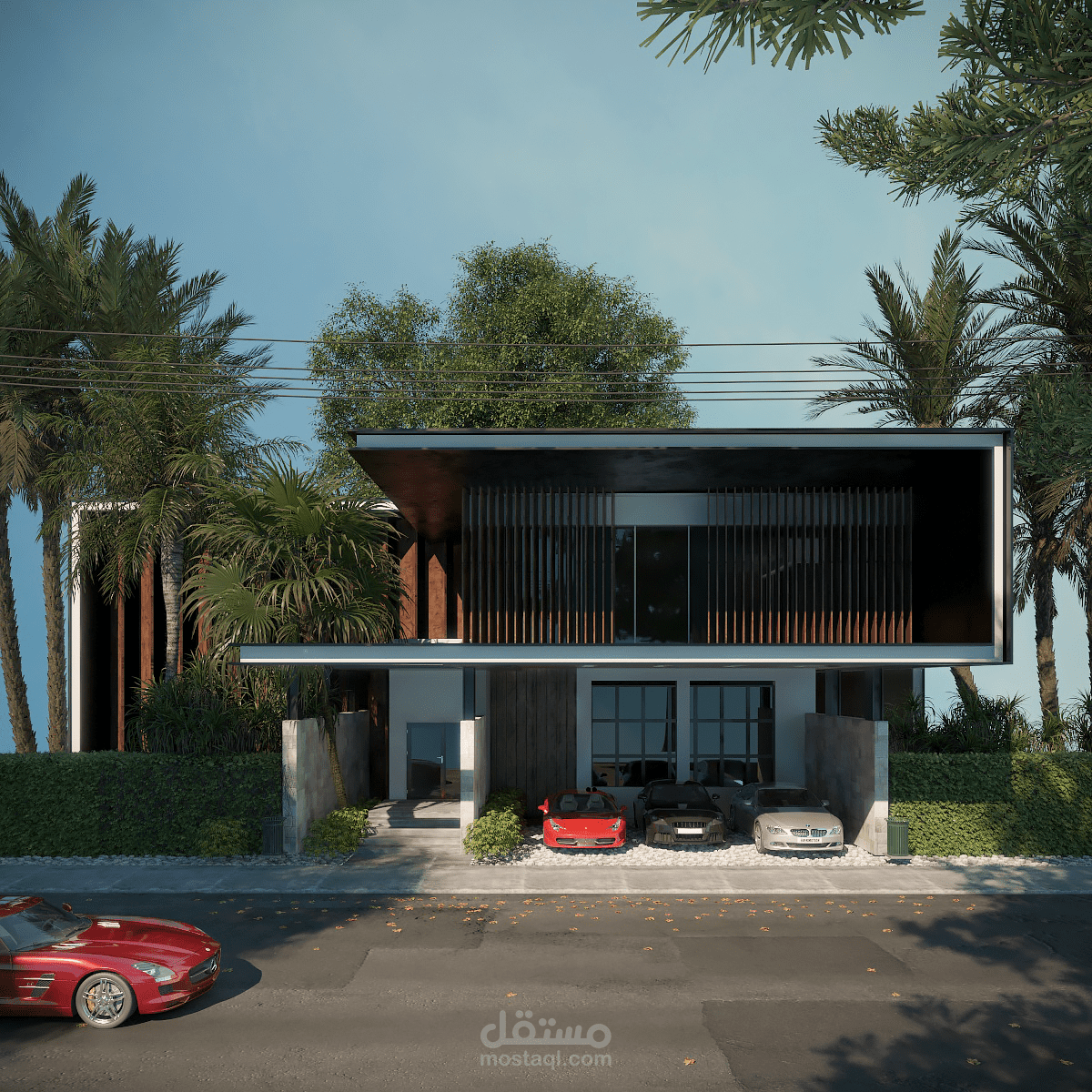 تصميم واجهة فيلا modern