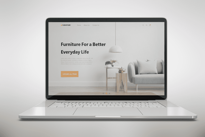 (E-Commerce furniture website (ui/ux design