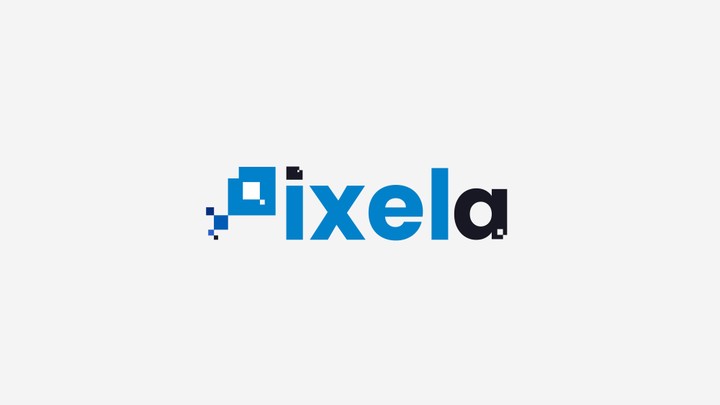 تصميم اللوقوات pixela logo