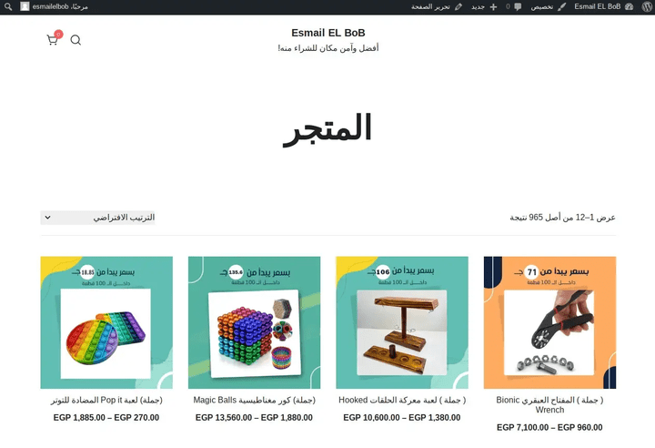 تطوير و تصميم متجر الكتروني باستخدام Wordpress و woocommerce