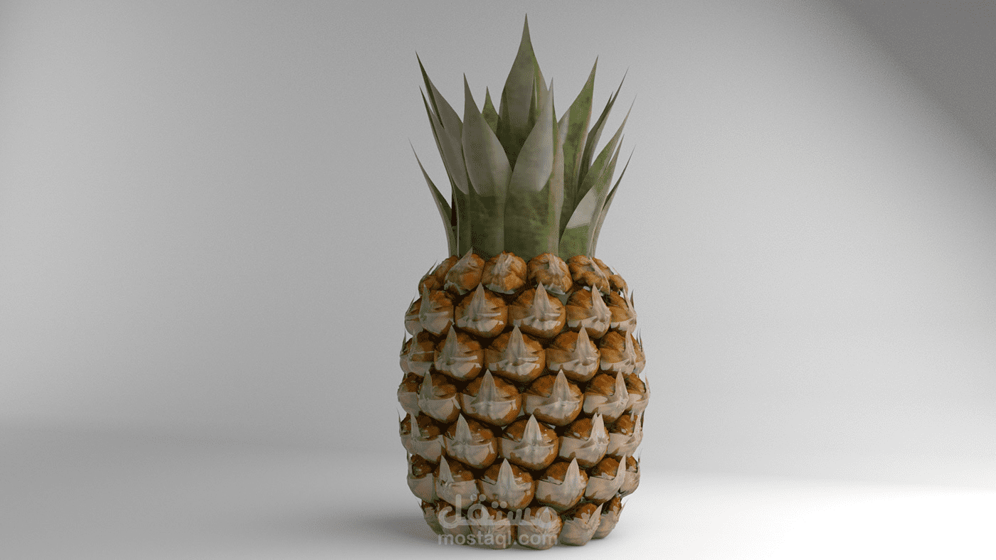 تصميم فاكهة الأناناس -  3D pineapple design