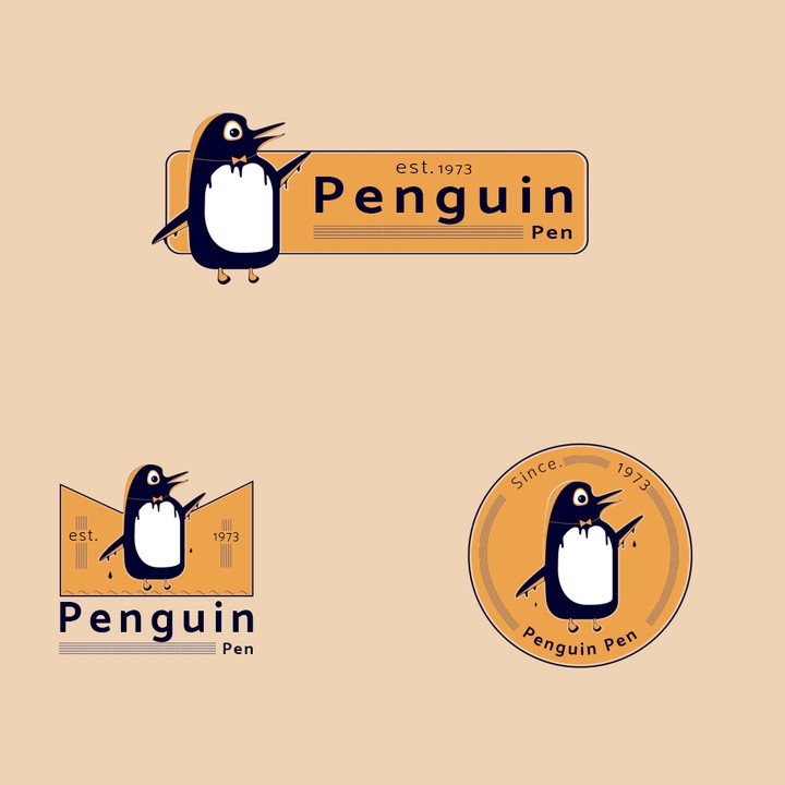 تصميم هوية بصرية لشركة : "Penguin Pen"