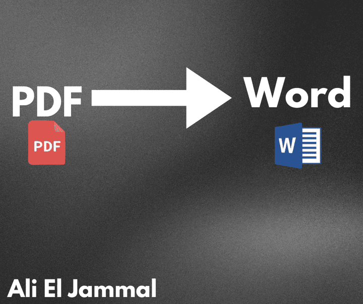 نحويل ملفات pdf الي Word