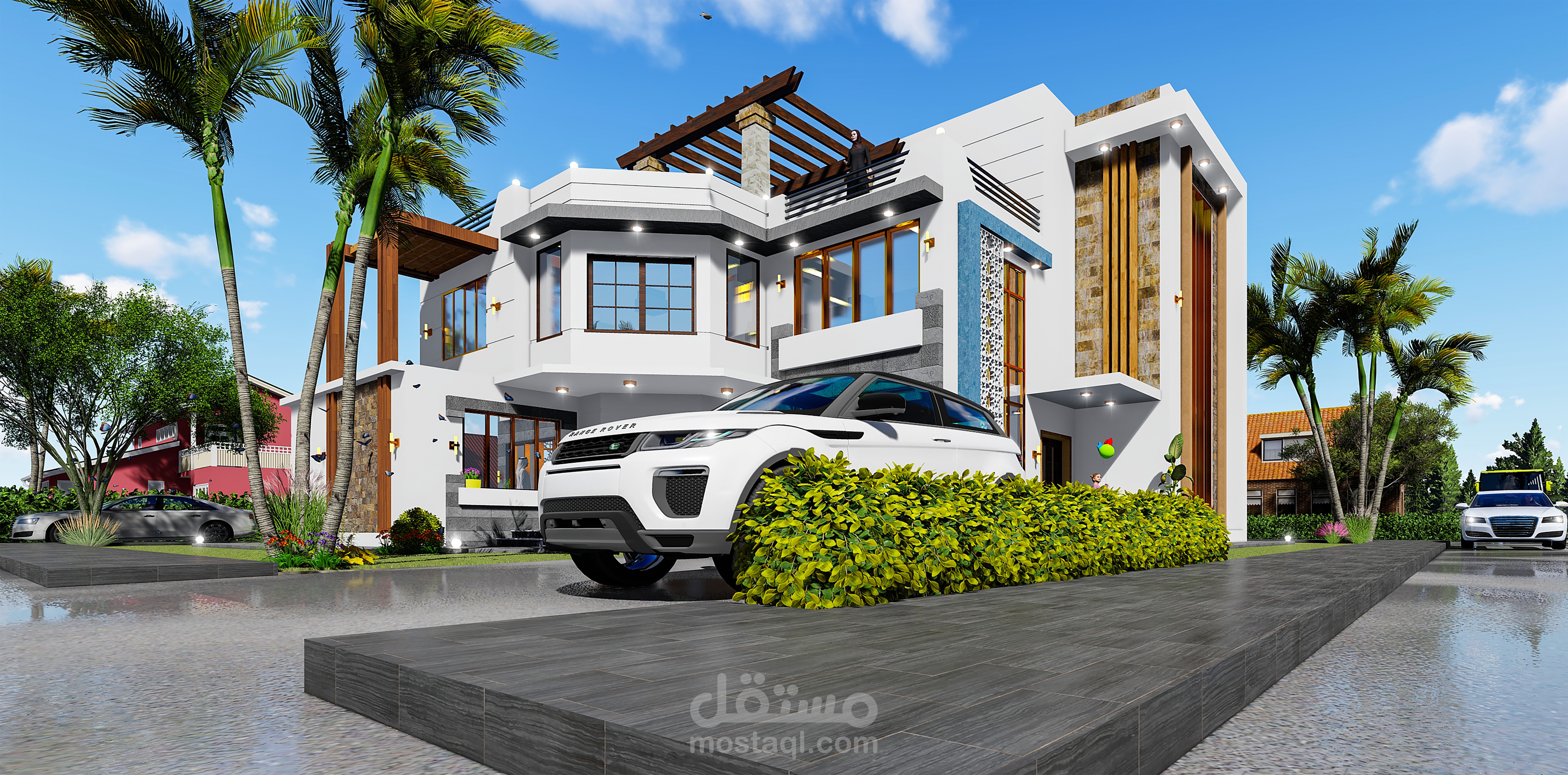 تصميم واخراج فيلا بالمملكة العربية السعودية