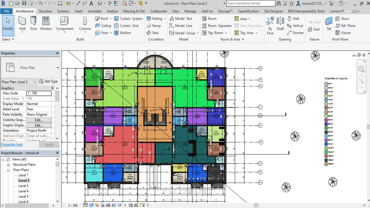 plan and section