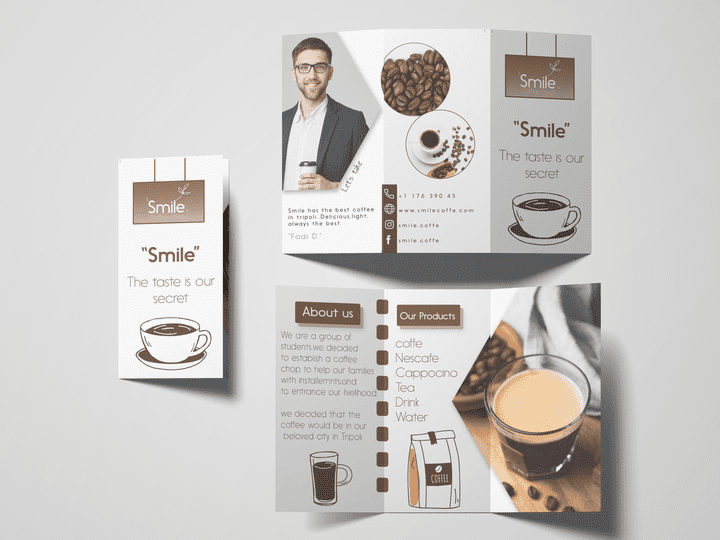 Brochure to coffee chop