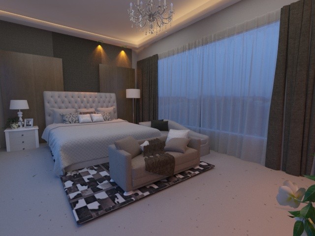 luxurious modern bedroom