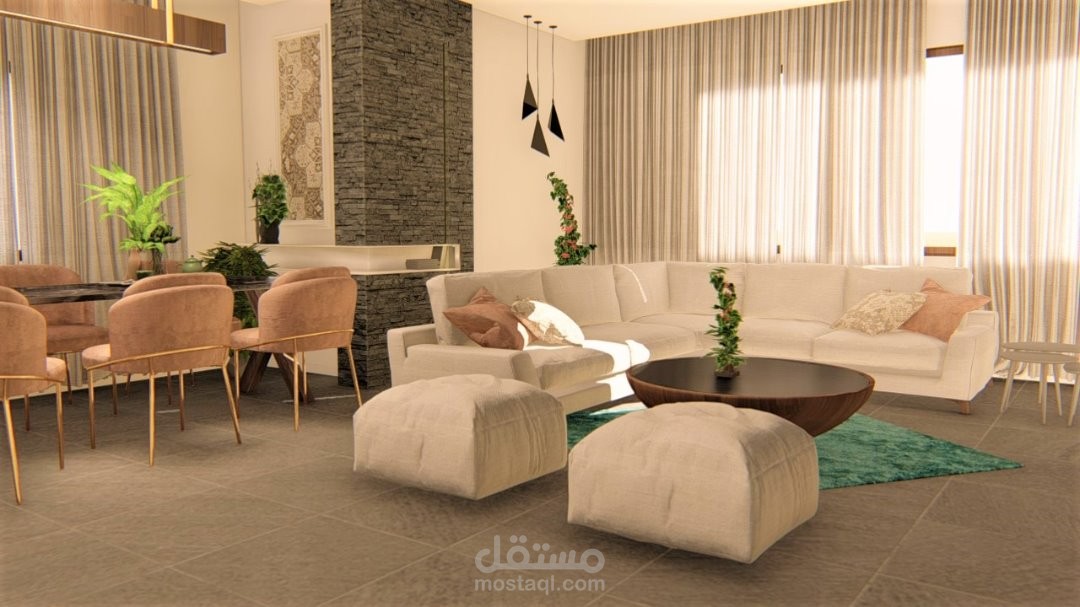 تصميم داخلي لغرفة جلوس - Living room design