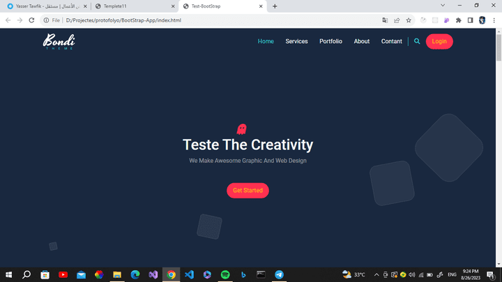 landing page