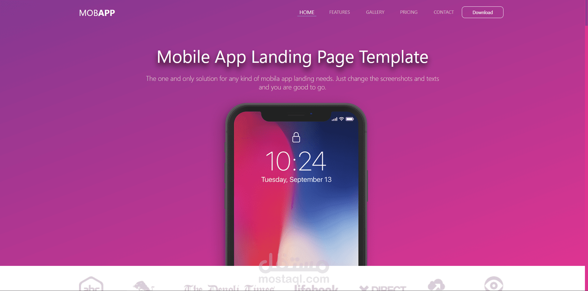 Landing page - responsive - Mobile APP