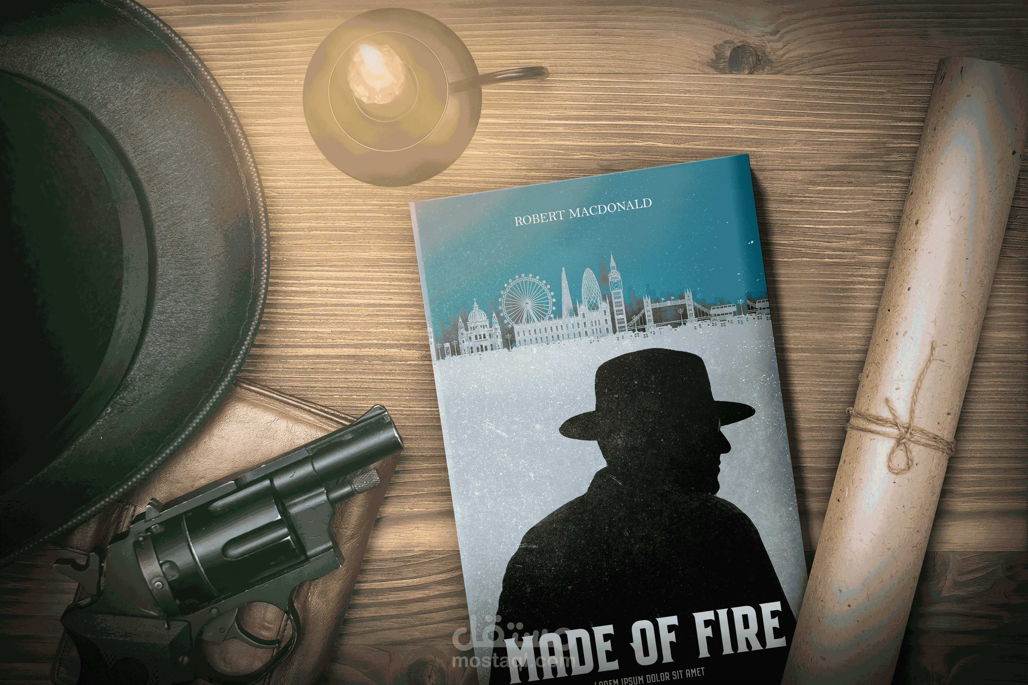 غلاف كتاب مصنوعة من النار | Made Of Fire Book Cover