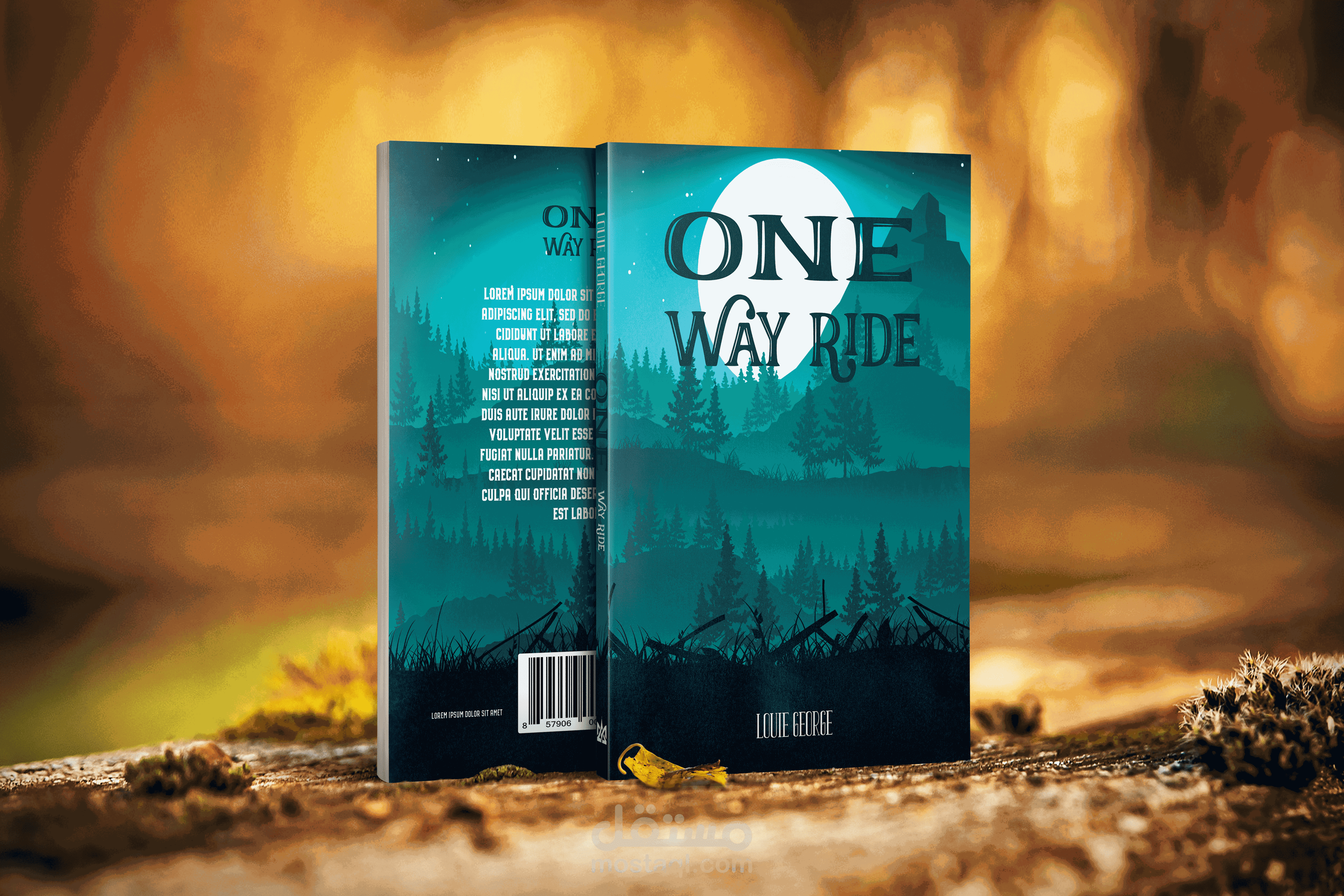 غلاف كتاب | One Way Ride Book Cover