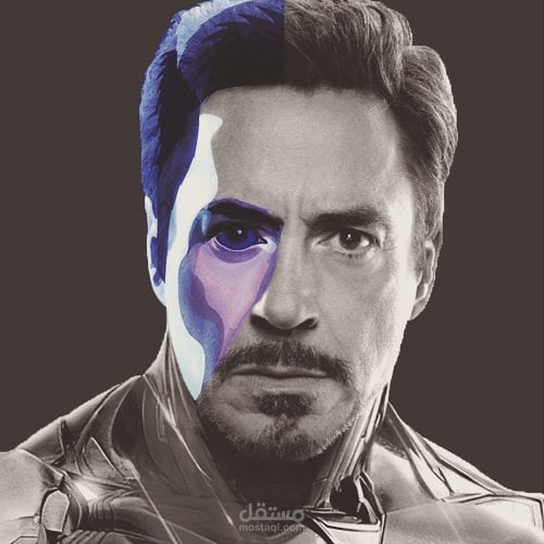 Tony Stark vector art مستقل