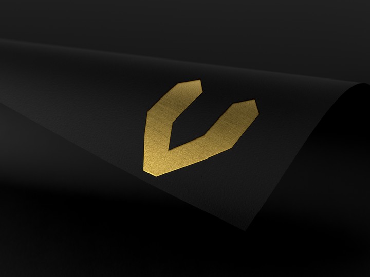 v logo design