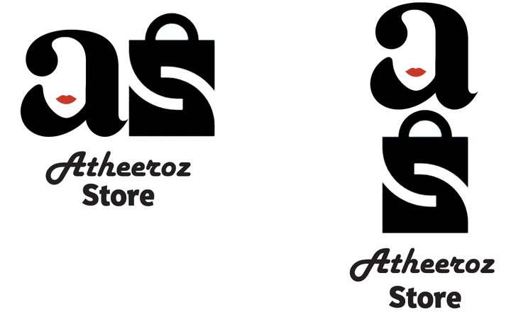 تصميم شعار متجر الإكتروني Atheroze store