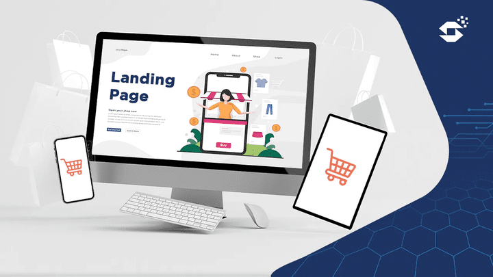 Landing page for a writing course