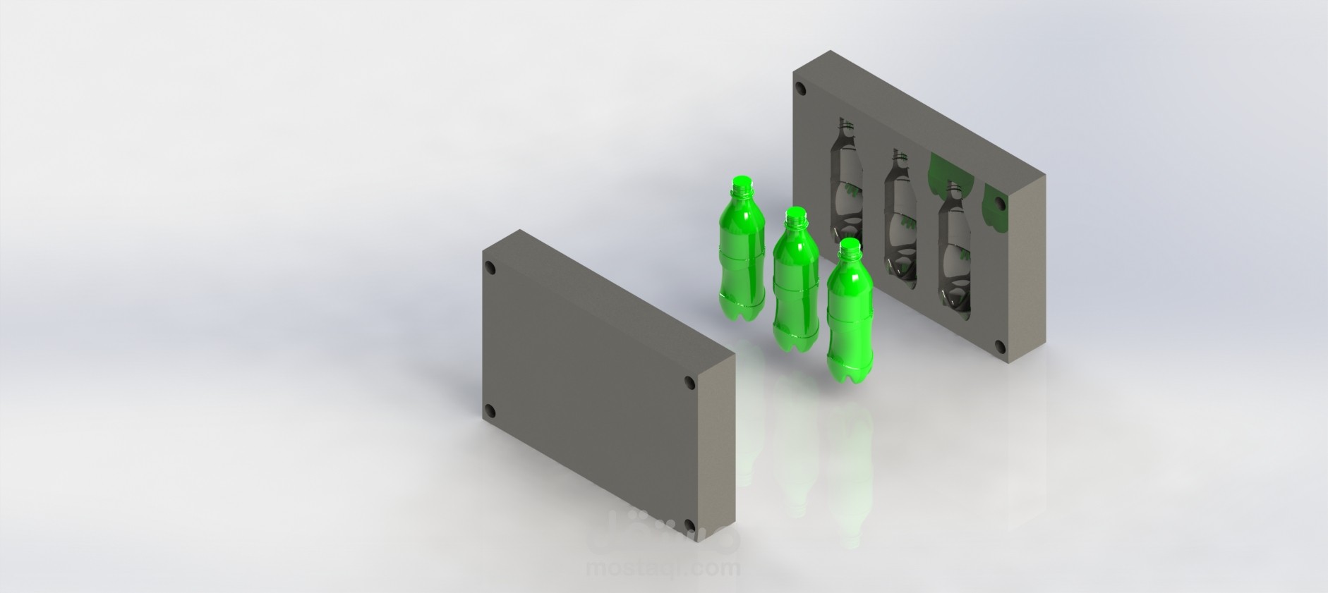 Plastic bottle injection mold