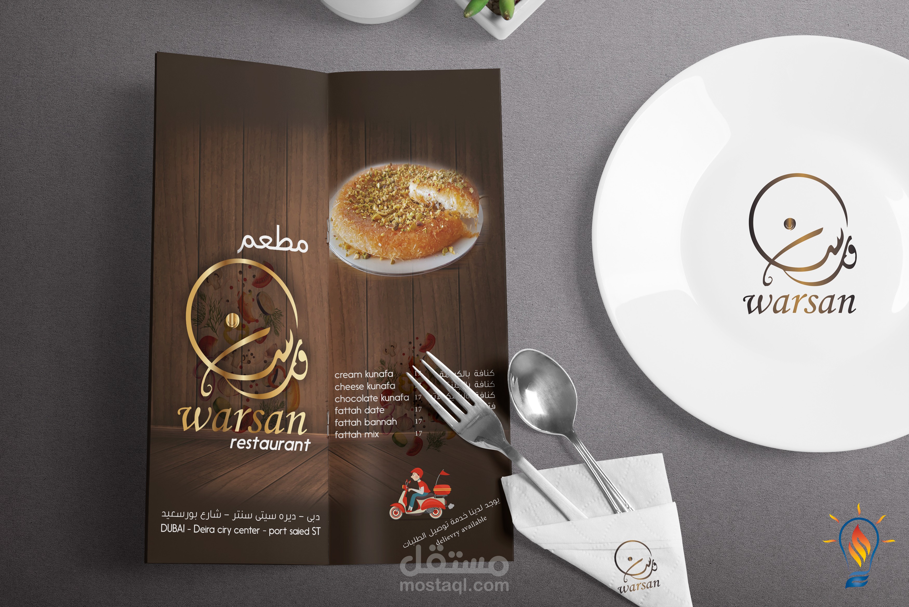 قائمة طعام/ منيو مطعم / restaurant menu