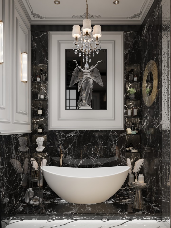 Classic master bathroom