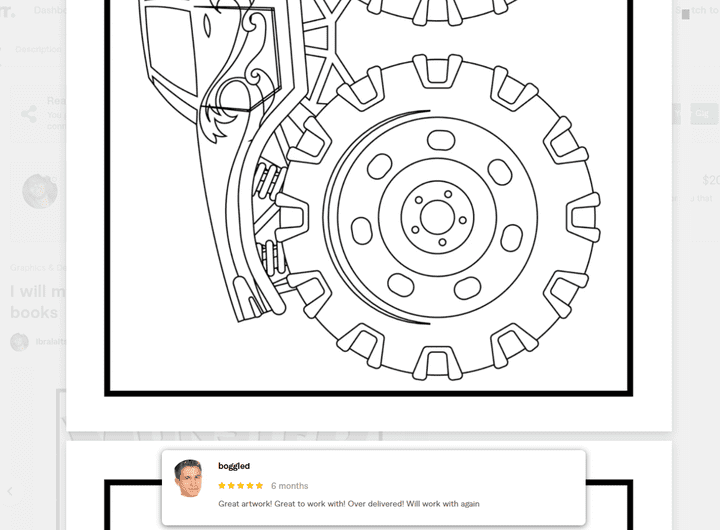 monster Cars Coloring book + cover