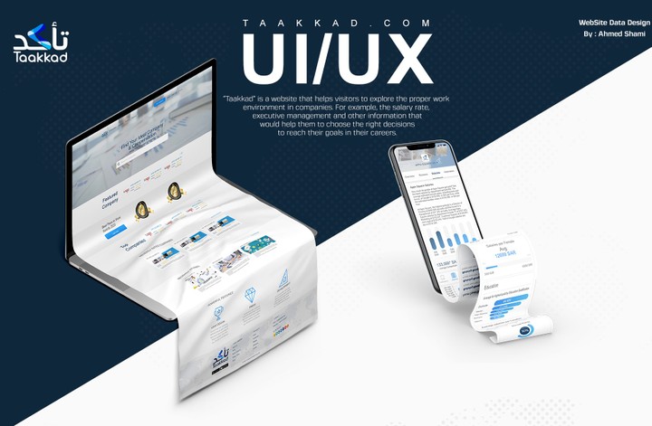 UI/UX Information data Taakkad.com website