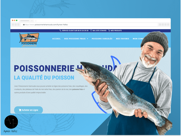تصميم و برمجة موقع بيع السمك