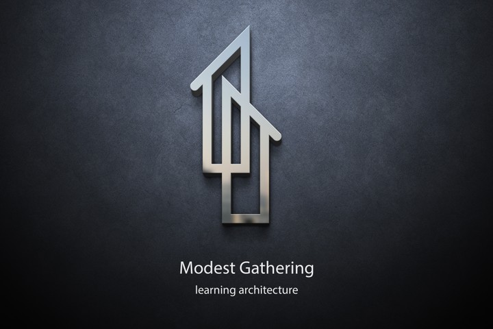 لوجو لشركة افتراضية تحت اسم Modest Gathering