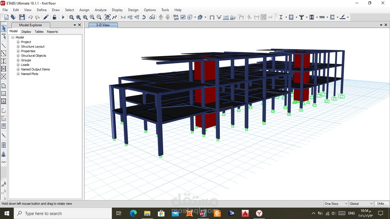 Model of Damam villa in Building Construction Consulting Office