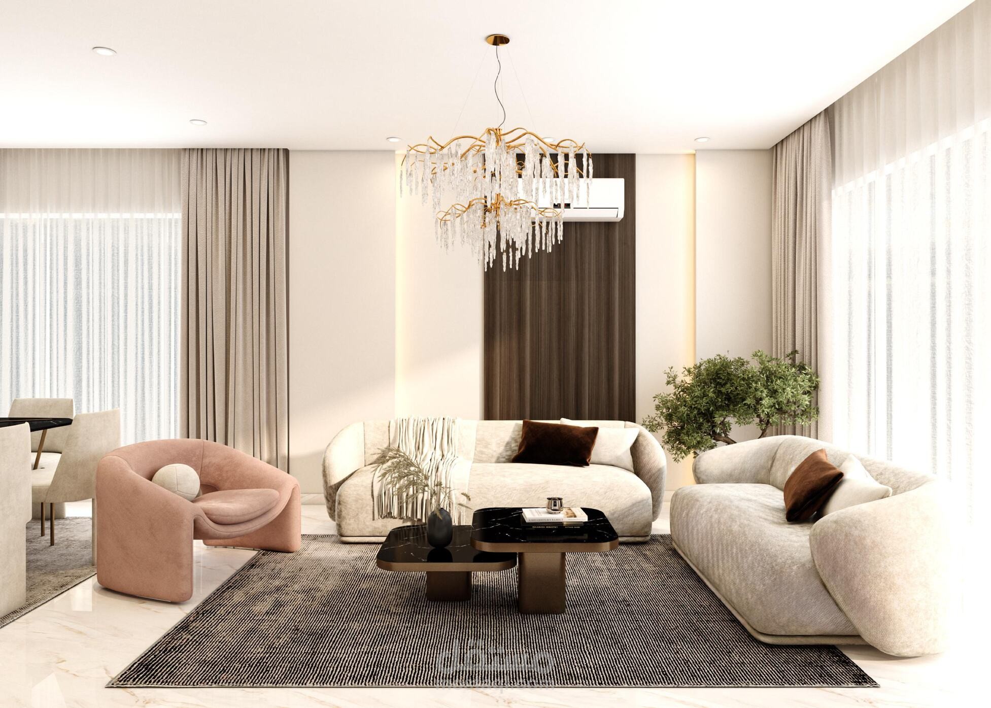 تصميم غرفة معيشة