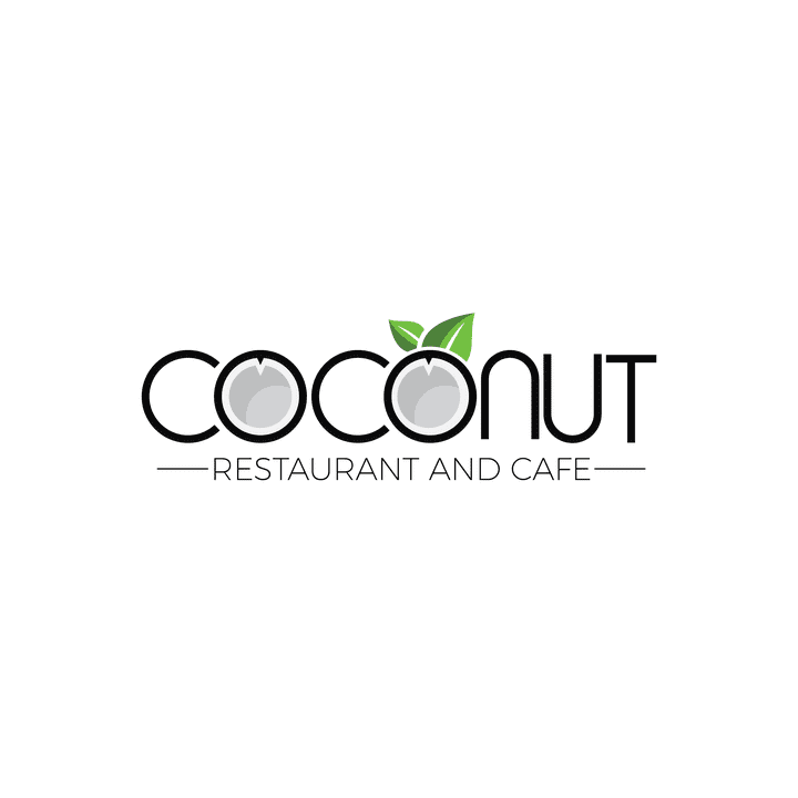 coconut restaurant and cafe logo