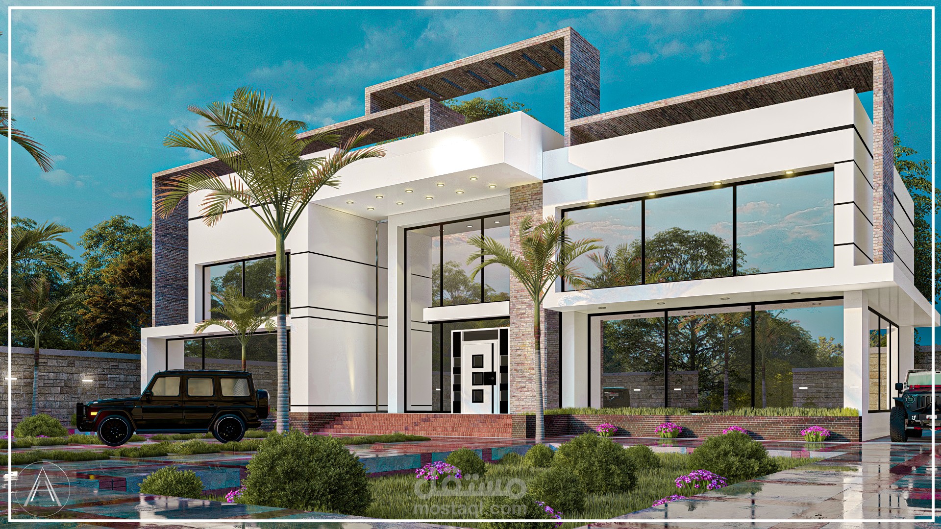 تصميم لفيلا خاصة بدبي  - Modern Villa Design