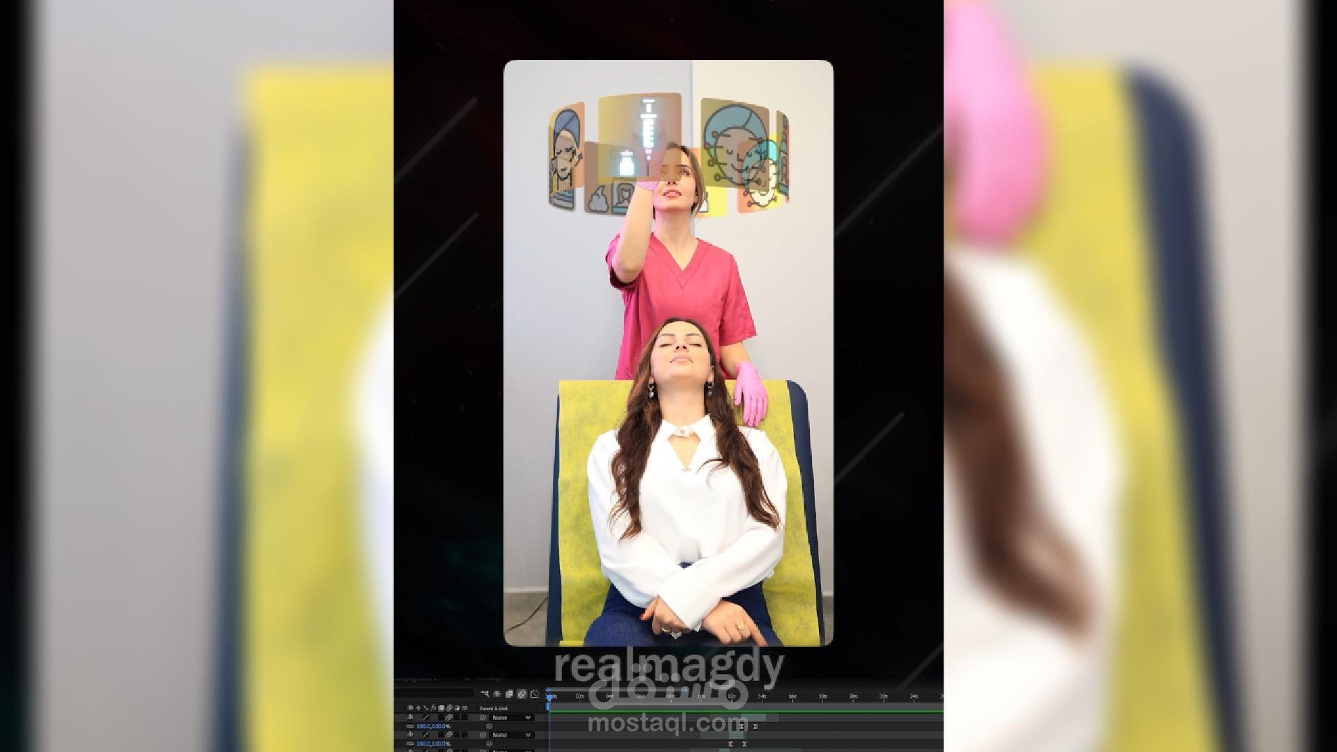 مونتاج فيديو لعيادة تجميل