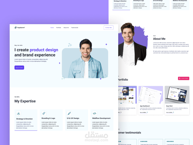 Portfolio landing page 