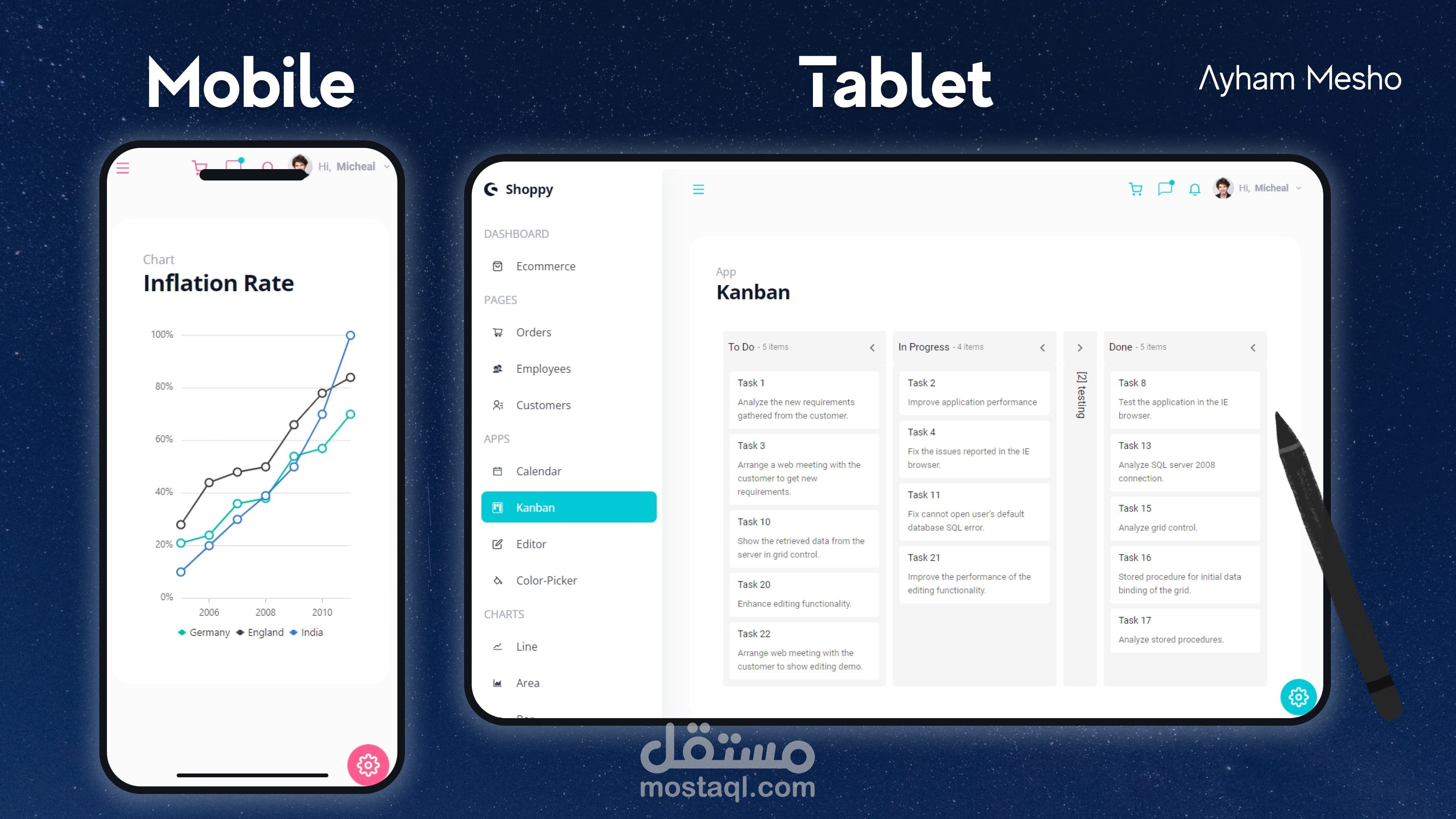Responsive-React Dashpoard