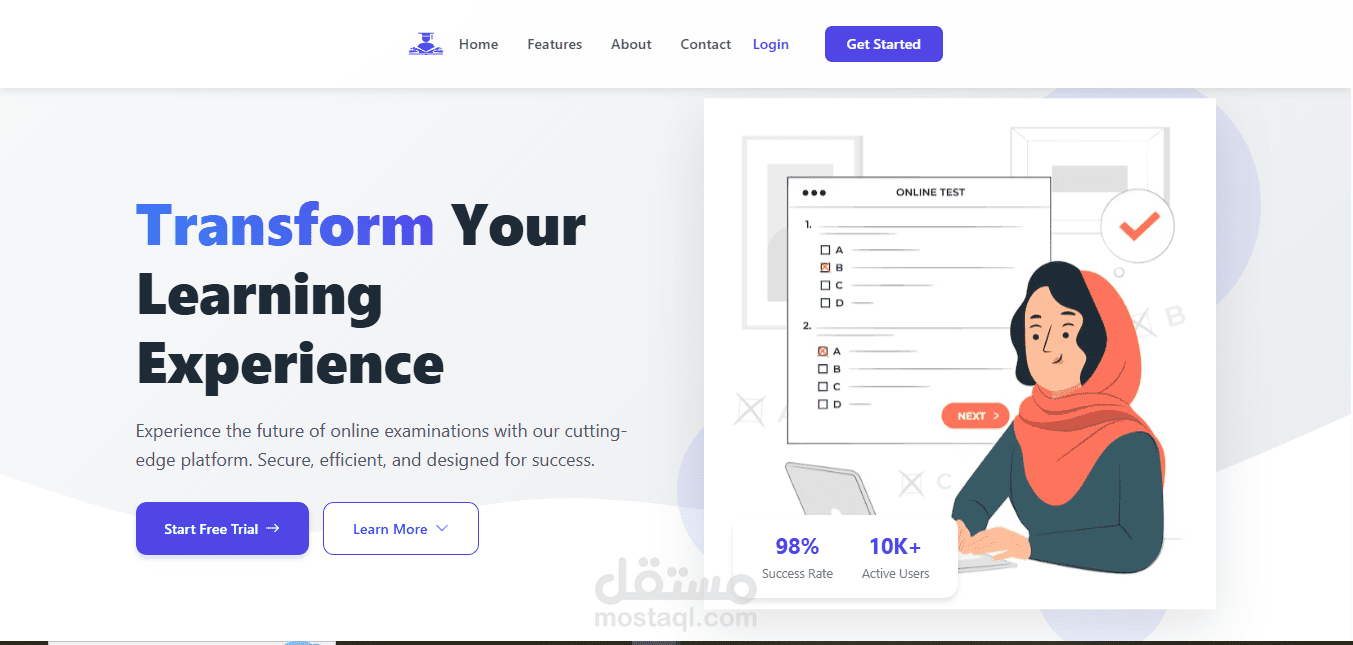 نظام اختبارات وامتحانات متكامل يفيد اي مؤسسة تعليمية Testara Exam System