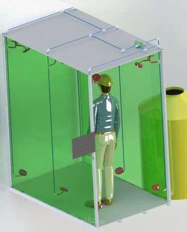 تصميم وتصنيع بوابة تعقيم أوتوماتيكية