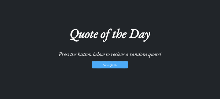 اظهار مقولة عشوائية لليوم باستخدام الجافاسكريبت - Random Quote Generator