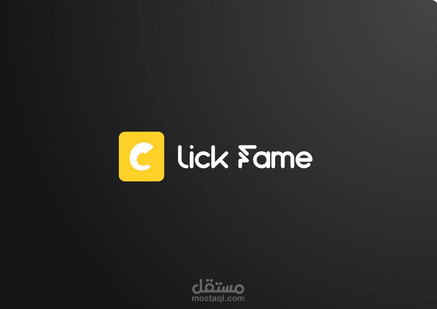 لوجو لكلمة clik fame