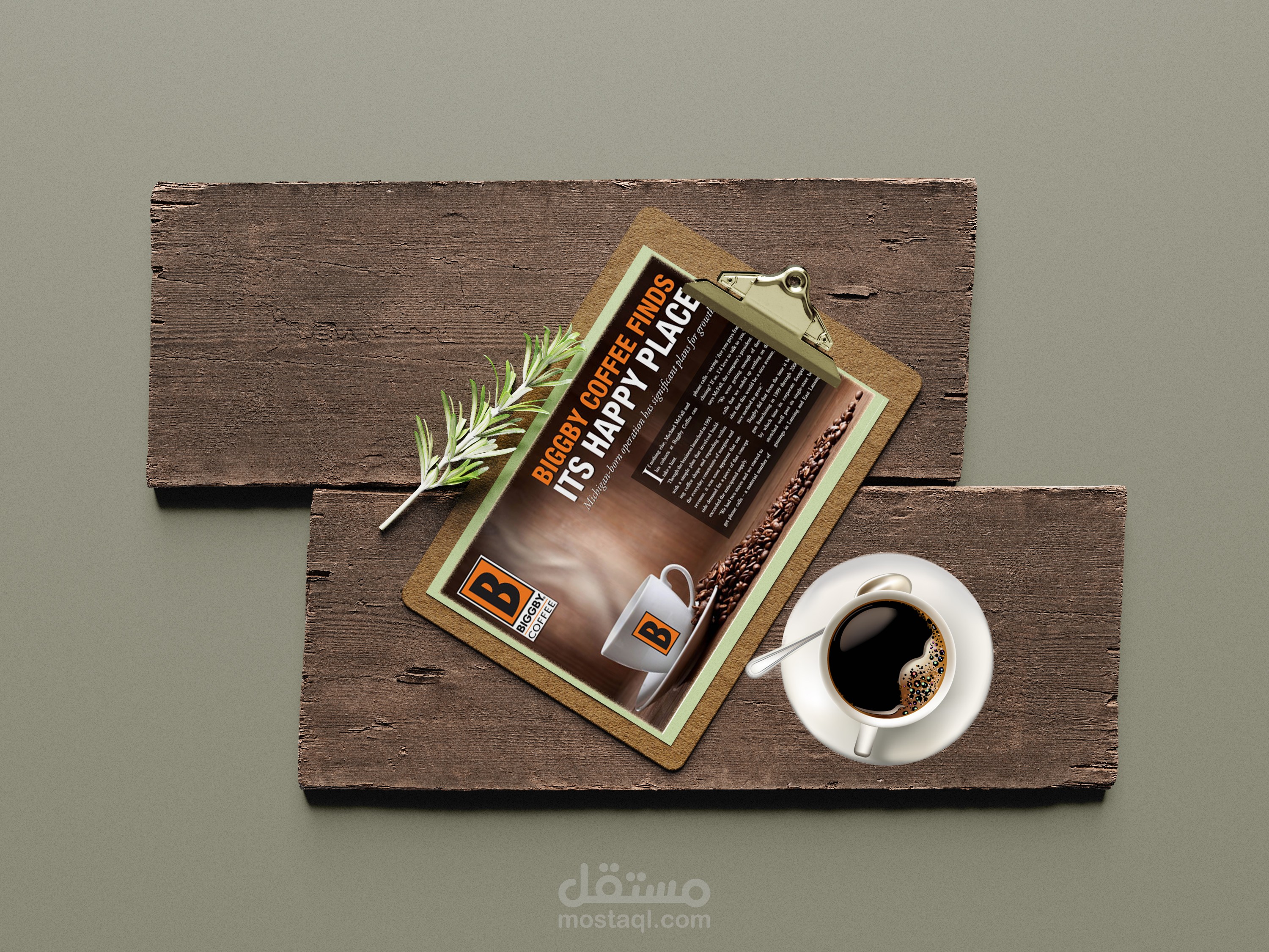 تصميم إعلان لشركة coffee