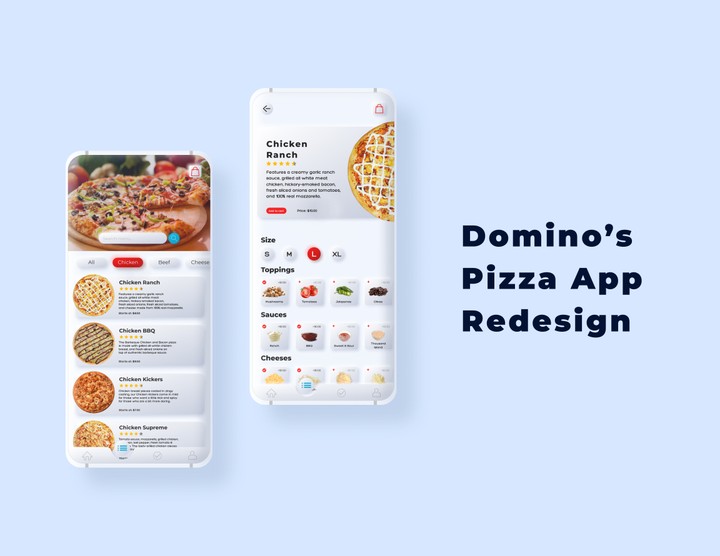 (Domino's Pizza App (Unsolicited Redesign