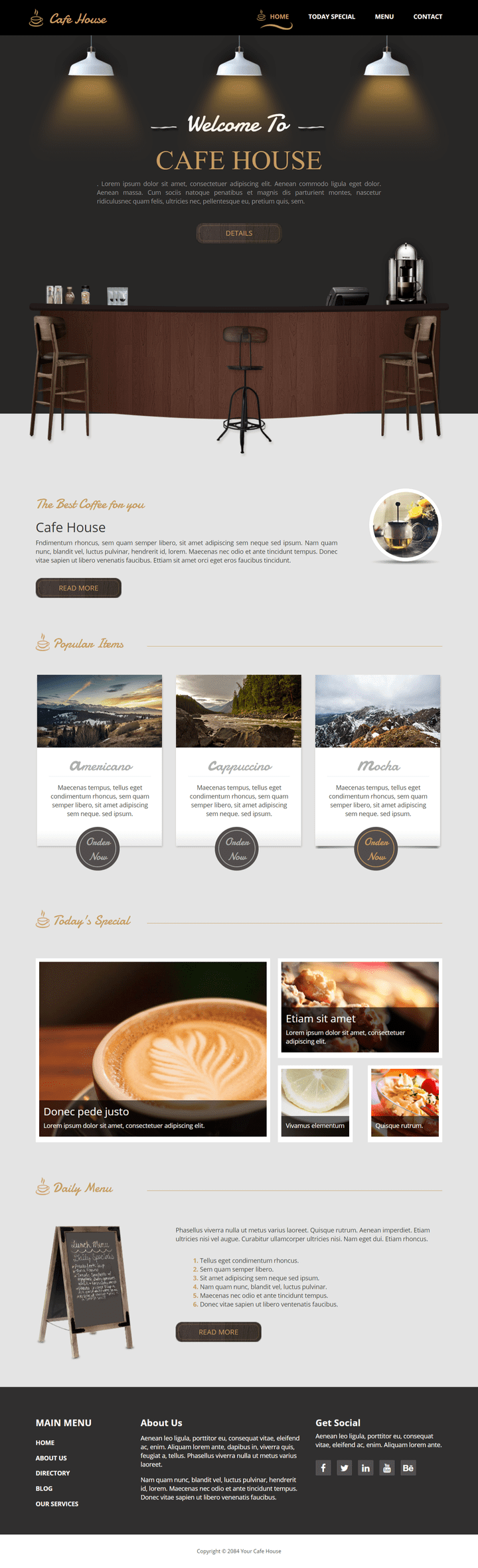 Cafe Website