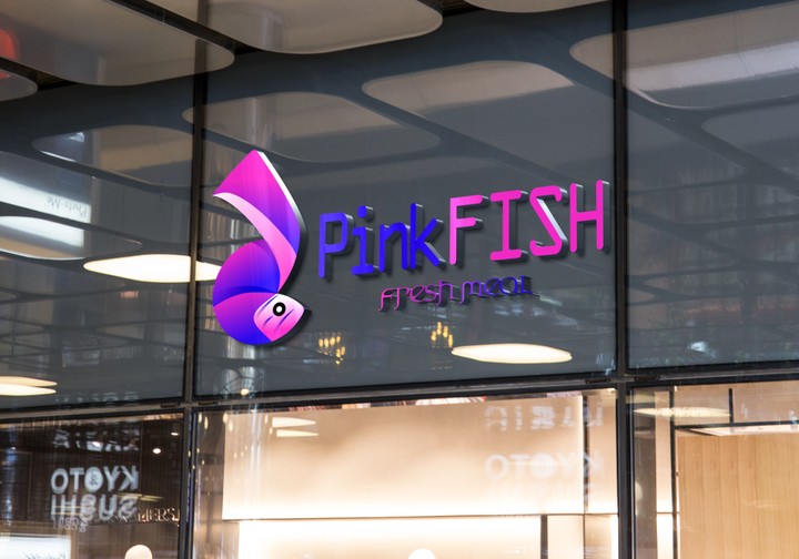 Pink Fish restaurant Logo