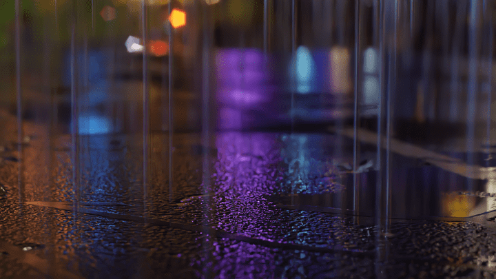 Animated Rain Effect in Blender 2.82