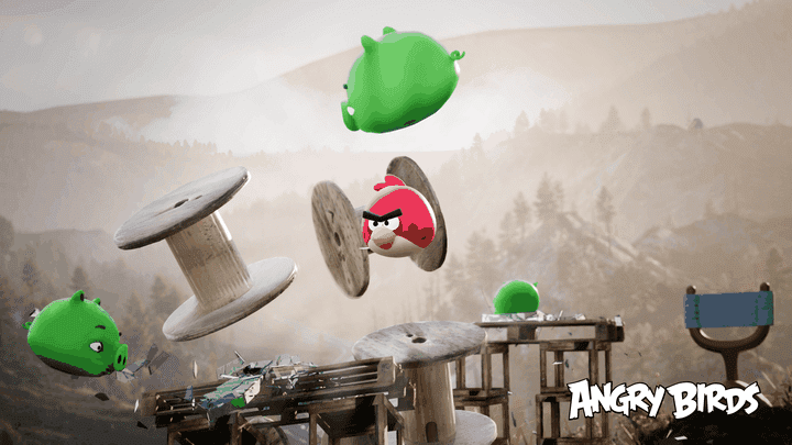 Angry Birds فيديو ثلاثي الأبعاد