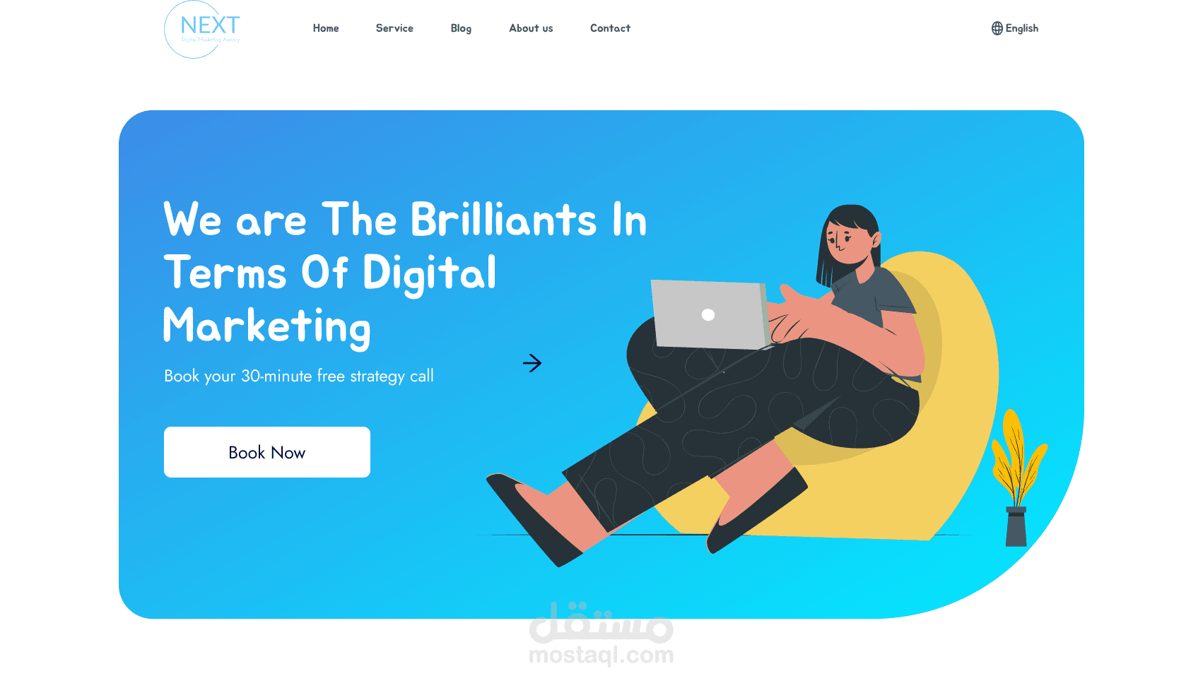 تصميم صفحة الهبوط |Next Digital Marketing Agency |  Landing Page