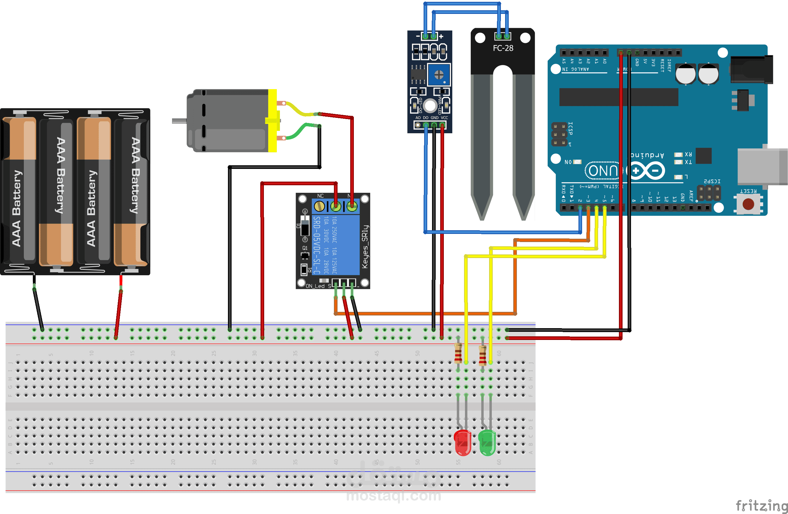 مشروع نظام رى بإستخدام Arduino | مستقل