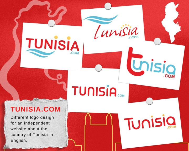 تصاميم متنوعة لشعار موقع Tunisia.com