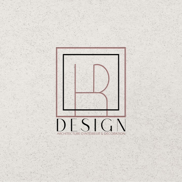 شعار لمكتب هندسة معمارية و ديكور_HR Design